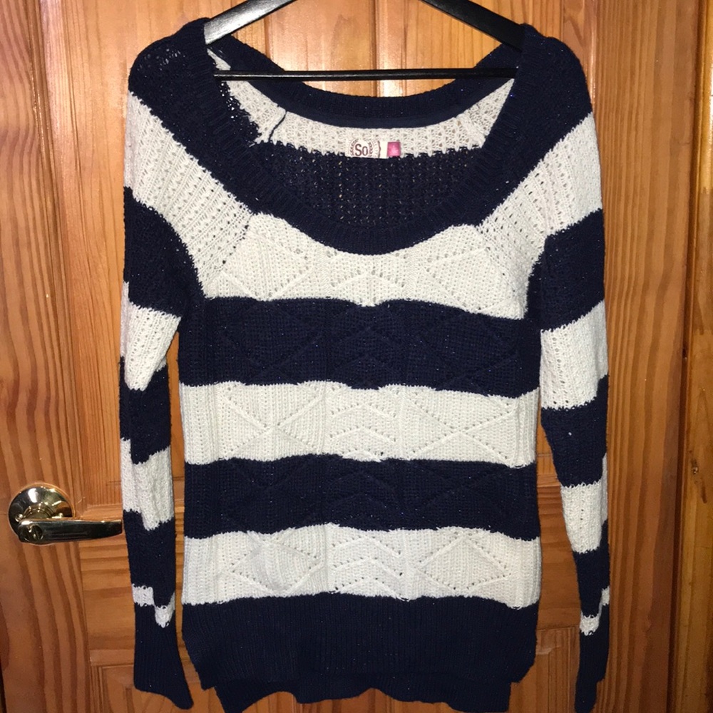 SO striped sweater